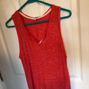 Coral tank top
